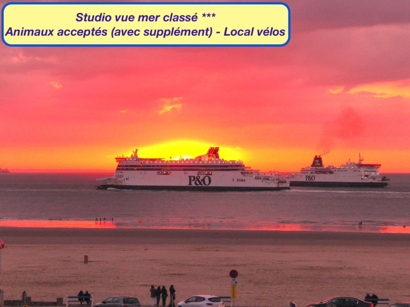 Studio A La Plage - Vue Mer Calais Luaran gambar
